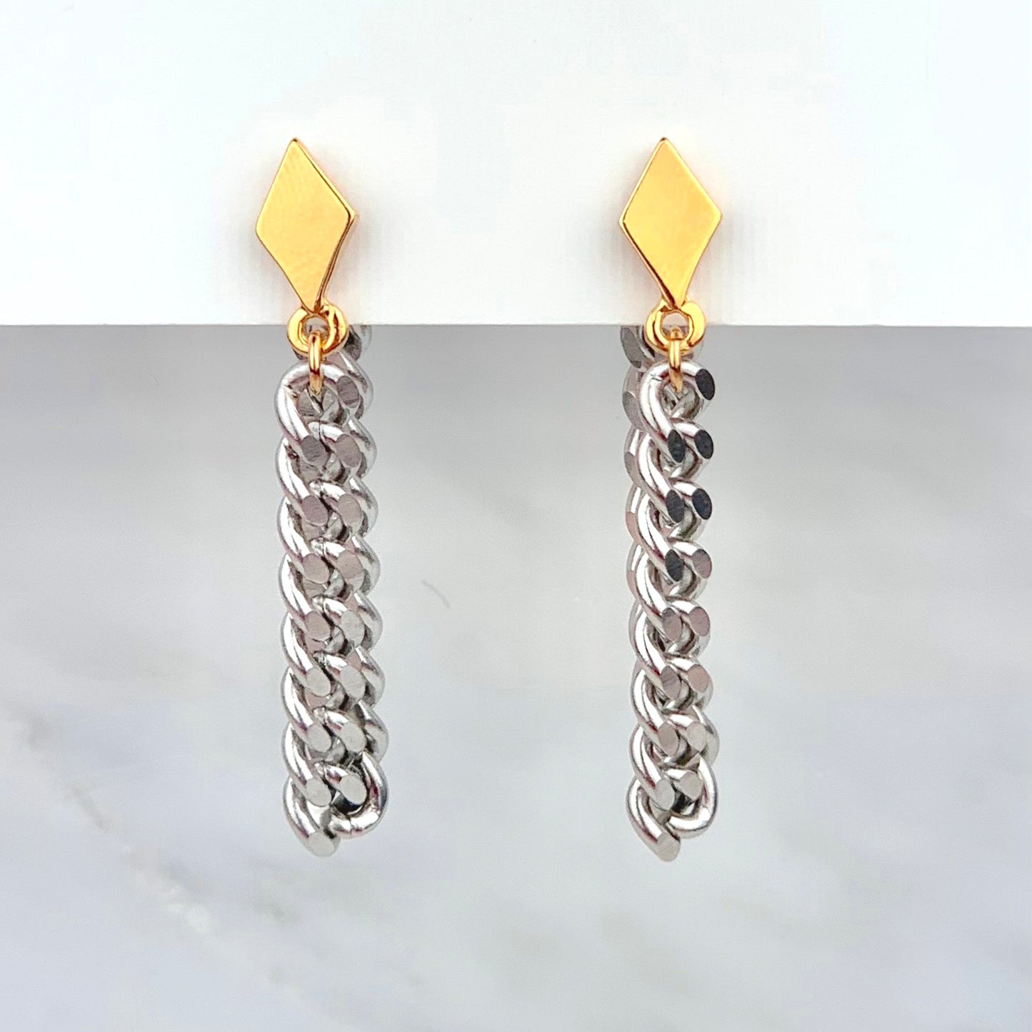 Aretes Rombo Cadena
