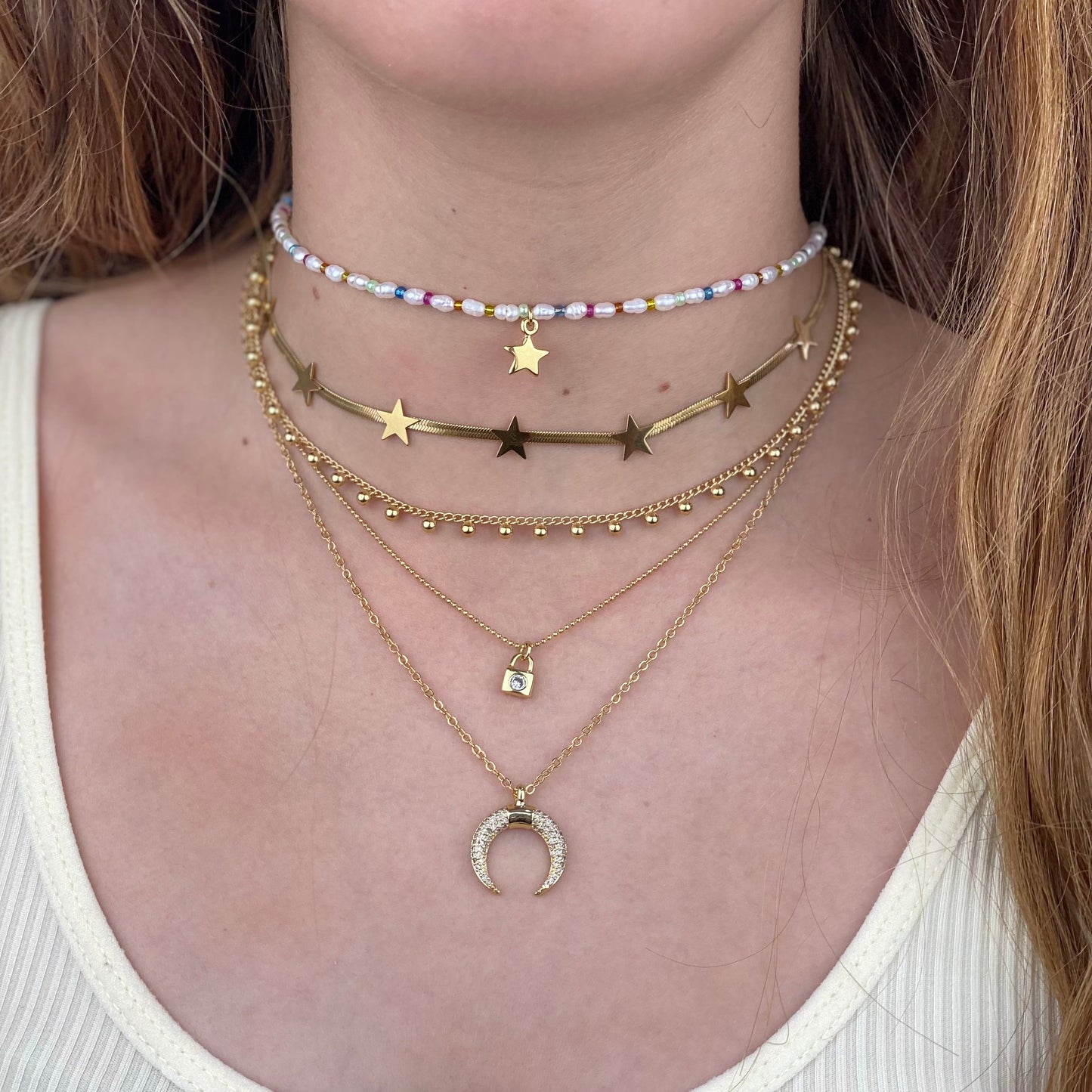 Collar Luna Zirconias