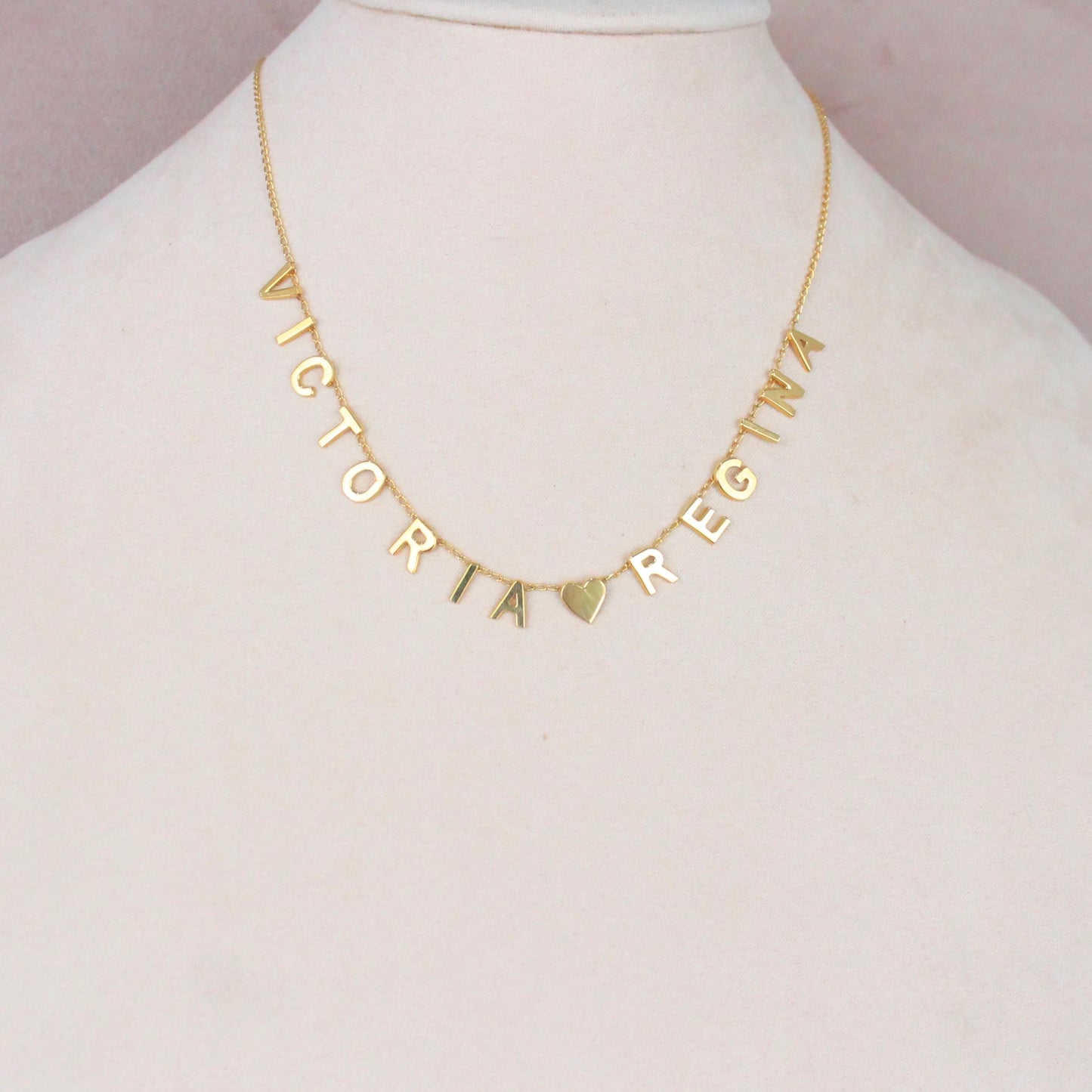 Collar Personalizado letras soldadas