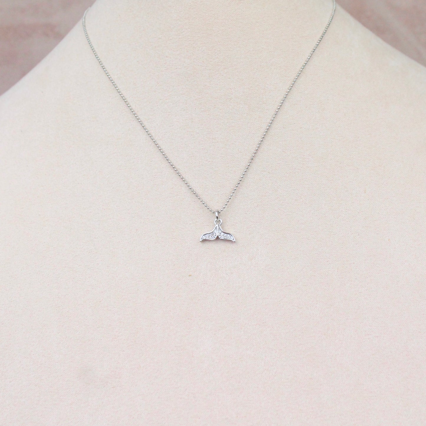 Collar Cola de Sirena plateado