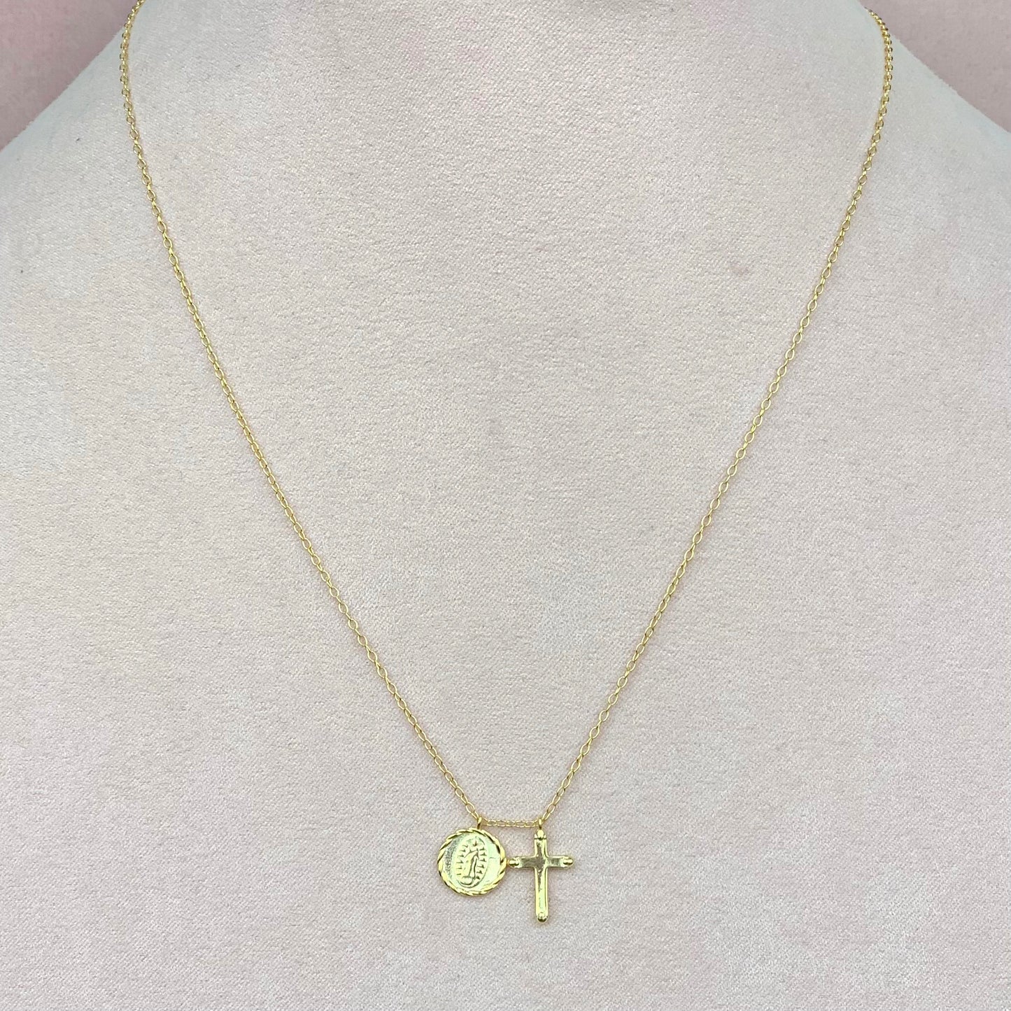 Collar Virgen y Cruz
