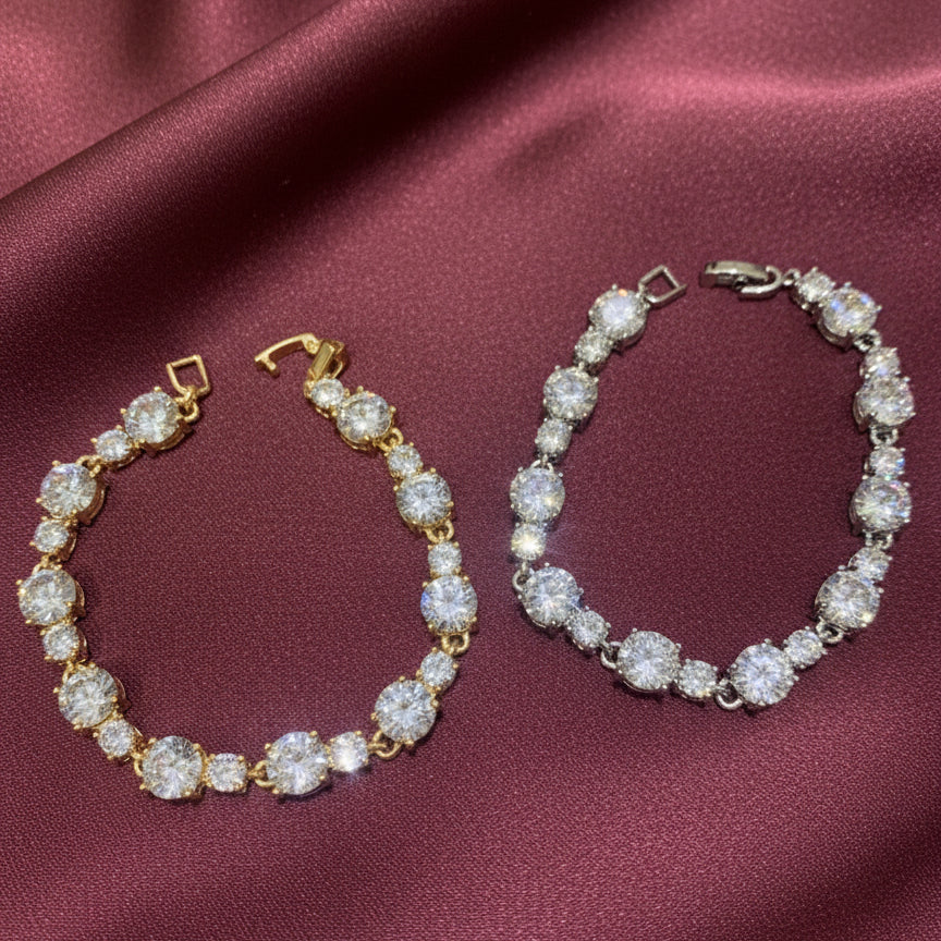 Pulsera Zirconias Redonda