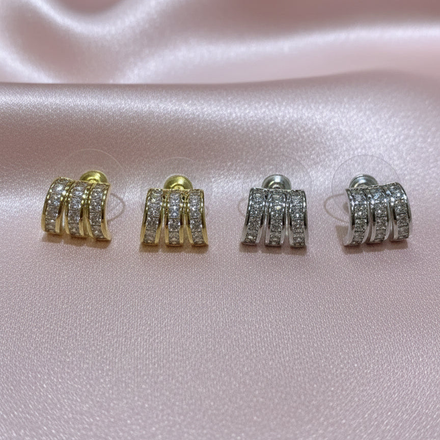 Arracadas lineas Zirconias