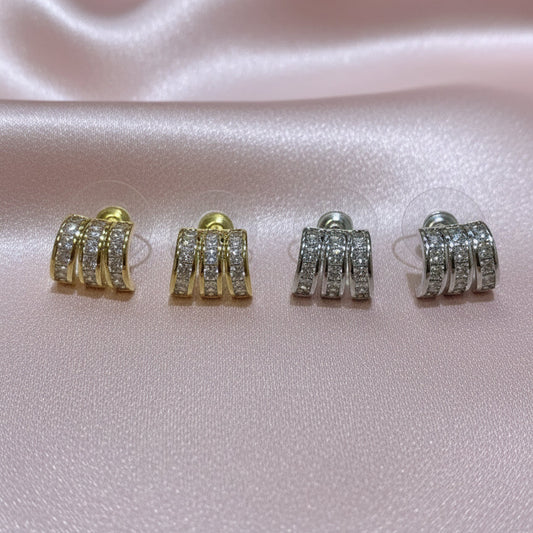 Arracadas lineas Zirconias