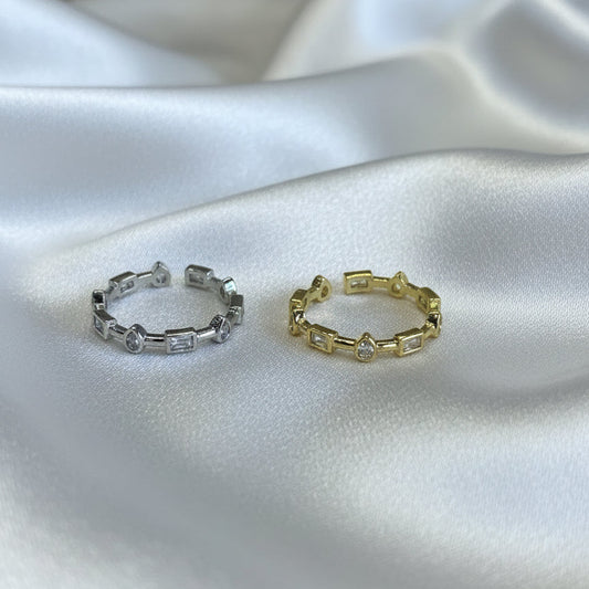 Anillo Ajustable Formas Geométricas