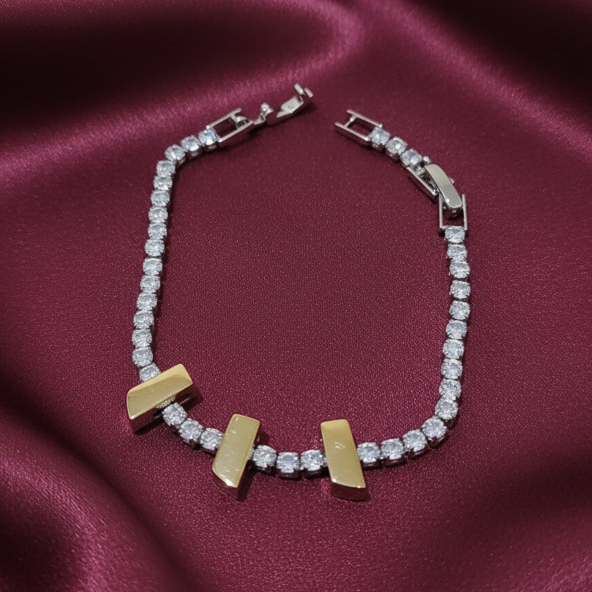 Pulsera Dorado y Plateado