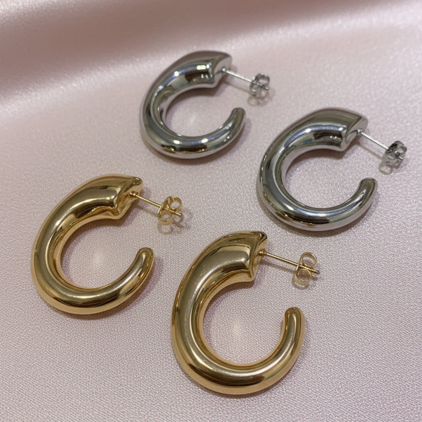 Arracadas Gancho Infladas