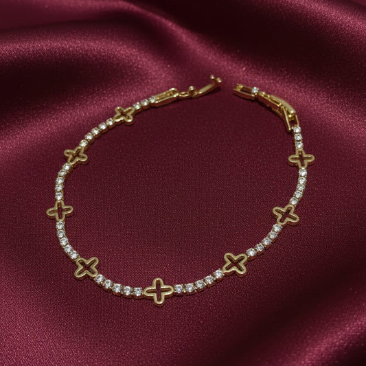 Pulsera Cruces Zirconias