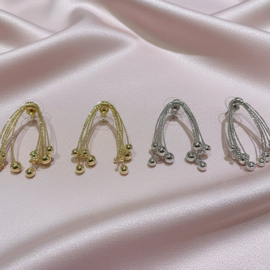 Aretes con bolitas