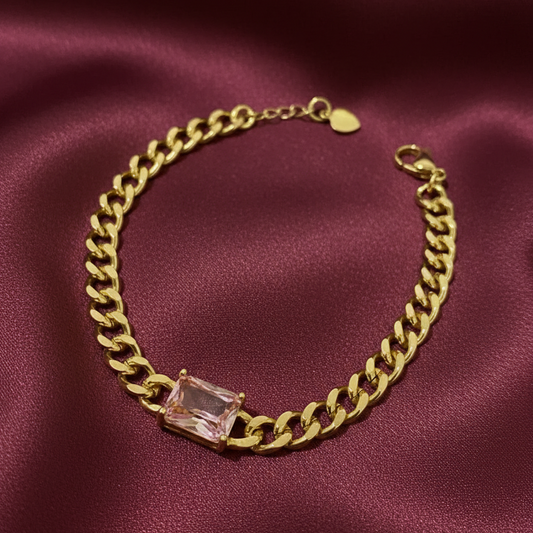 Pulsera Barbada y Piedra