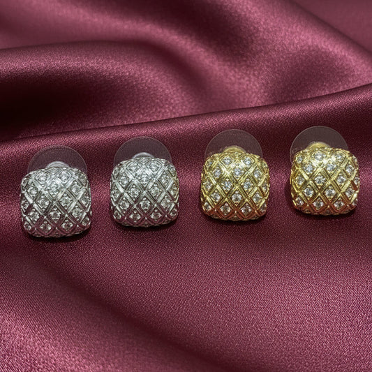 Aretes Cuadro con Zirconias