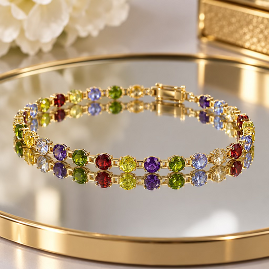 Pulsera Zirconias Reinbow