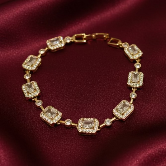 Pulseras Zirconias Baguette