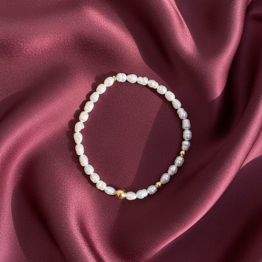 Pulsera Elástico Perlas