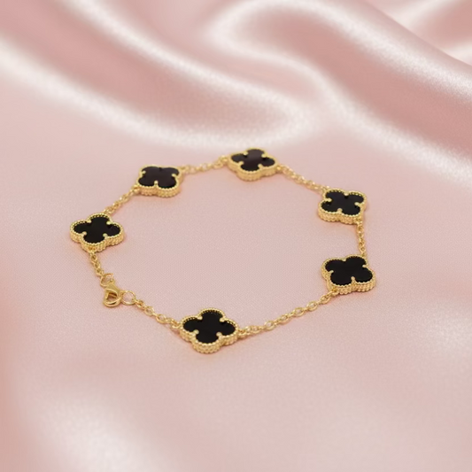 Pulsera Flores Negras