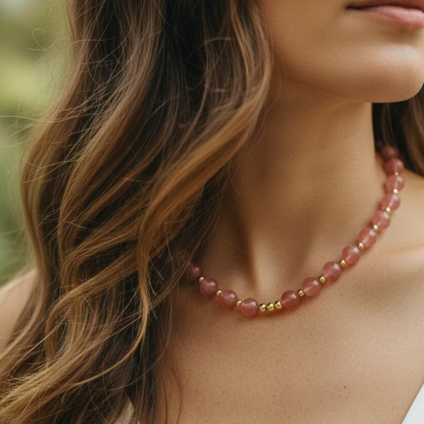 Collar Cherry Quartz