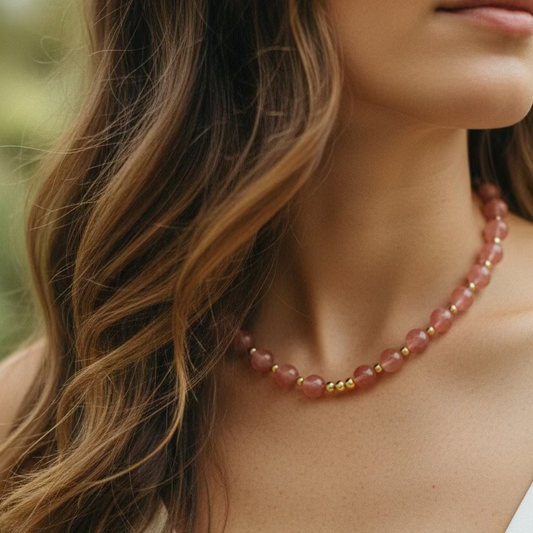 Collar Cherry Quartz