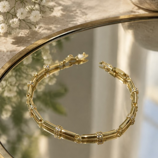 Pulsera Barras y Zirconias