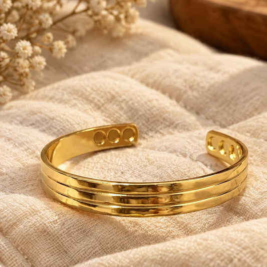 Brazalete Triple Dorado