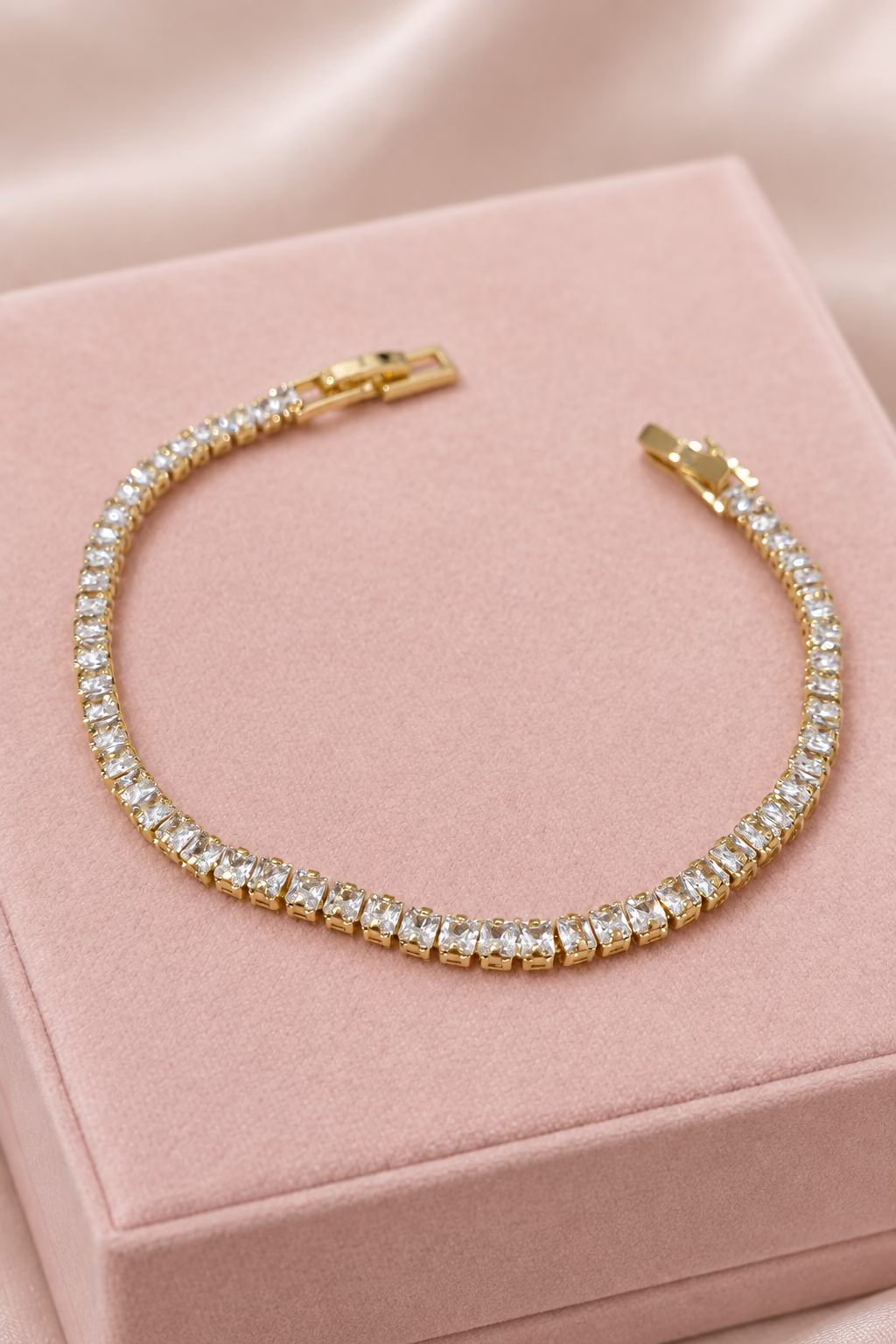 Pulsera Zirconias Alargadas
