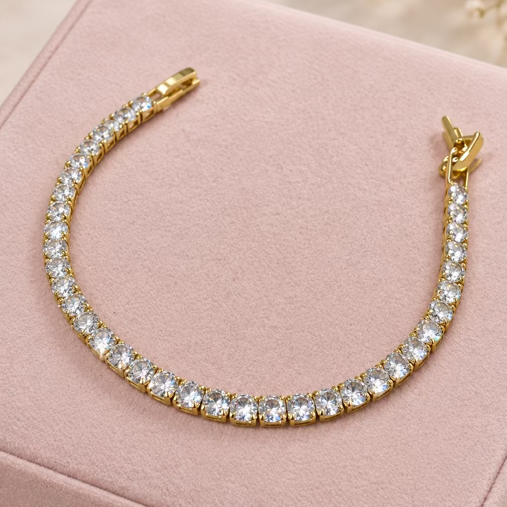 Pulsera Zirconias Medianas