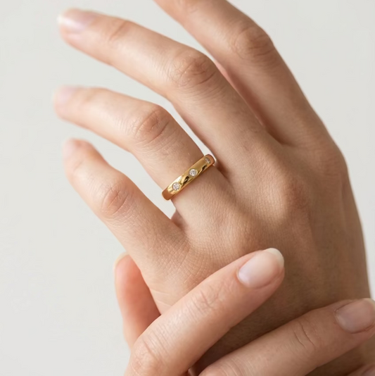 Anillo 3 Zirconias Talla #7