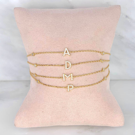 Pulsera Inicial Plata