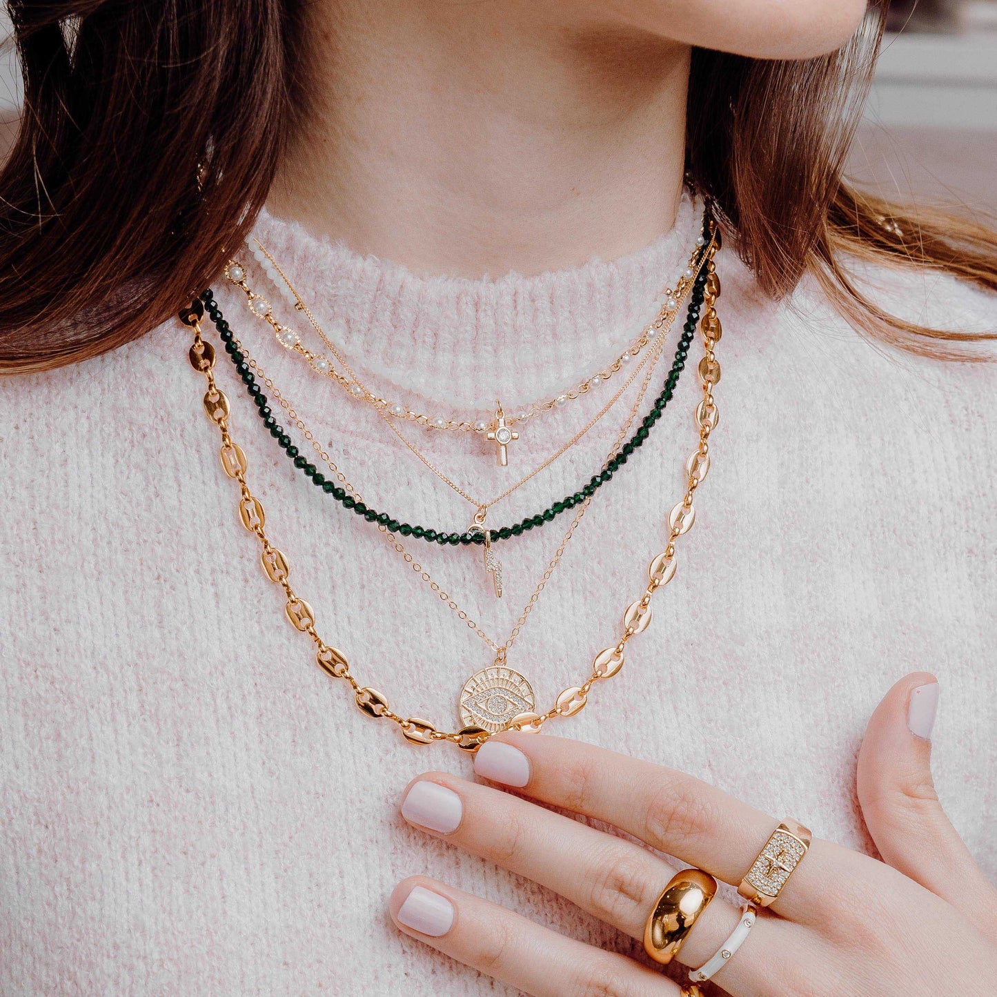 Choker Rayo Esmeraldas