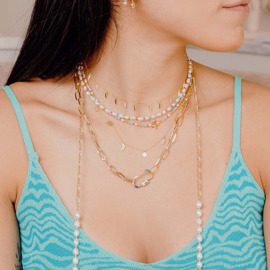 Choker Perlas Multicolor