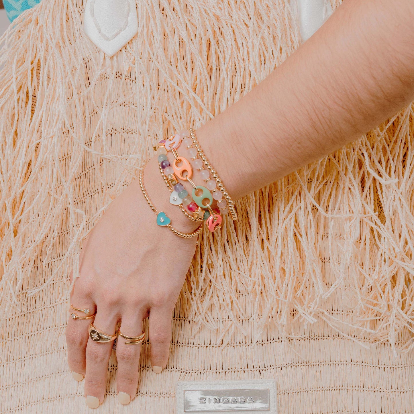 Pulsera Corazón Turquesa