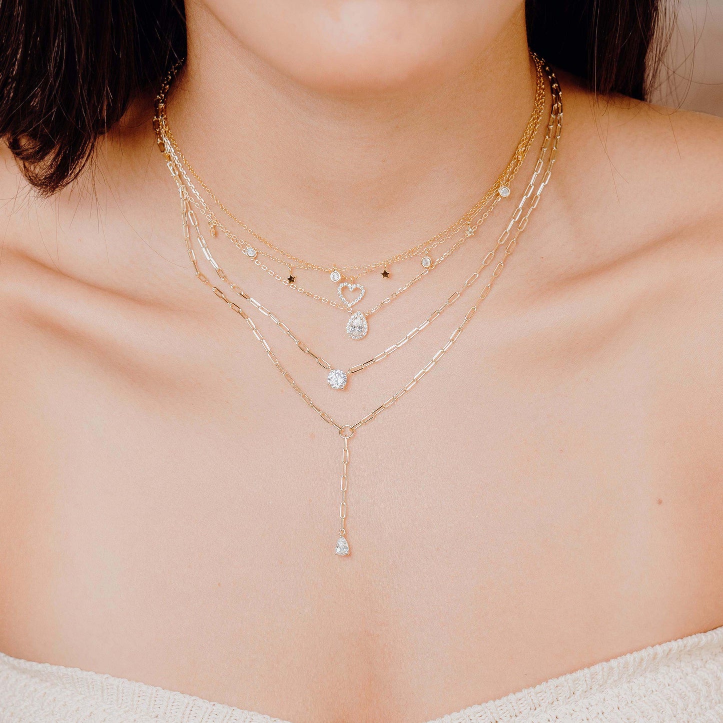 Lariat Gota Zirconia