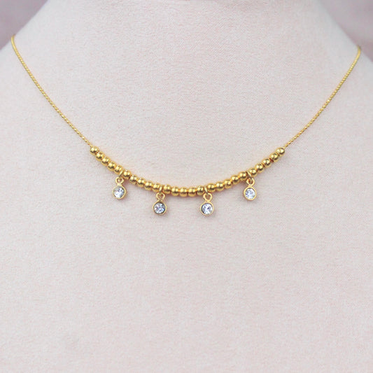 Collar Esferas y Zirconias