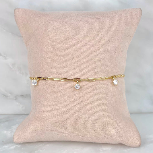 Pulsera Tres Zirconias