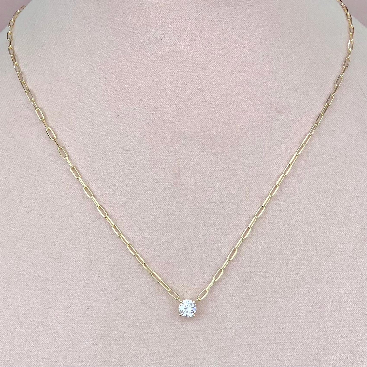 Collar Zirconia Dorado