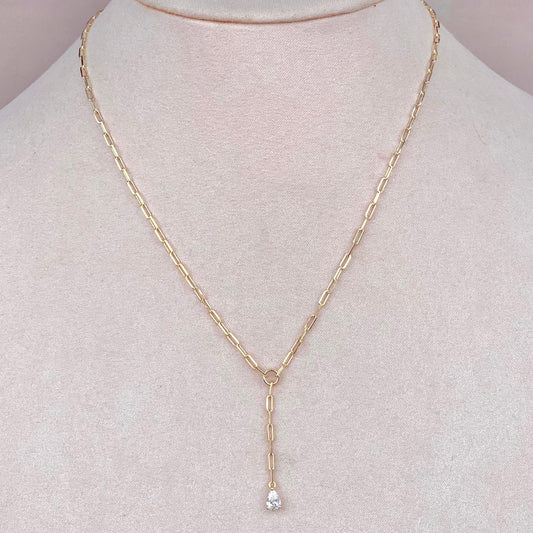 Lariat Gota Zirconia