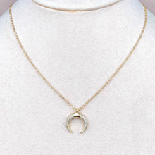 Cargar imagen en el visor de la galería, Collar Luna Zirconias
