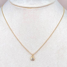 Cargar imagen en el visor de la galería, Collar Candado Zirconia Mini
