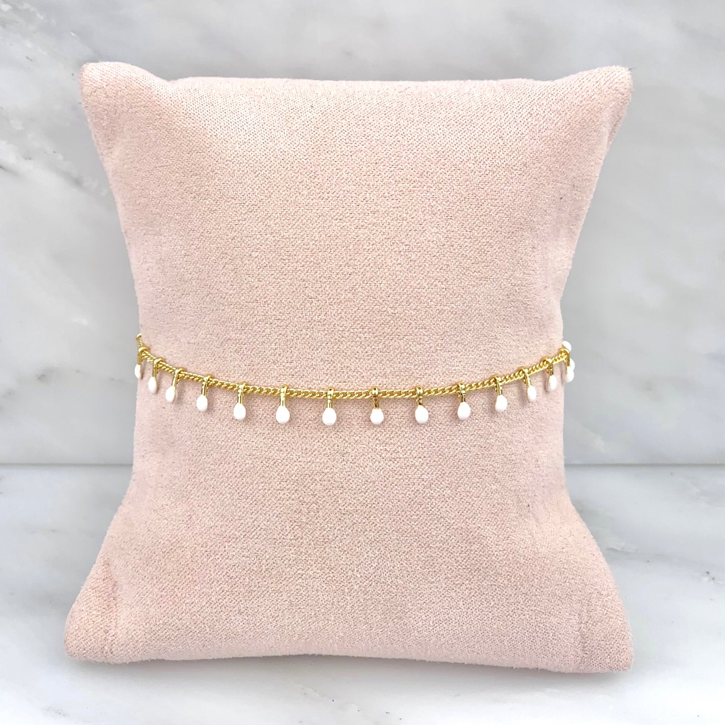 Tobillera Tiritas Blancas