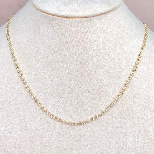 Collar Eslabones Bolitas