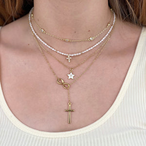 Choker Perlas Cruz