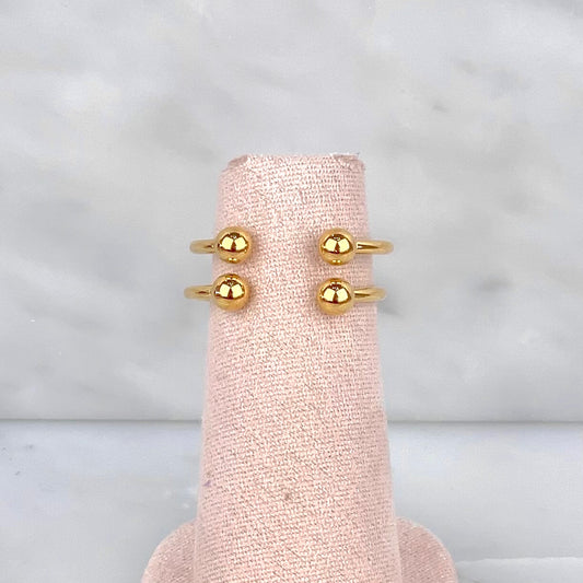 Anillo Esferas Dorado