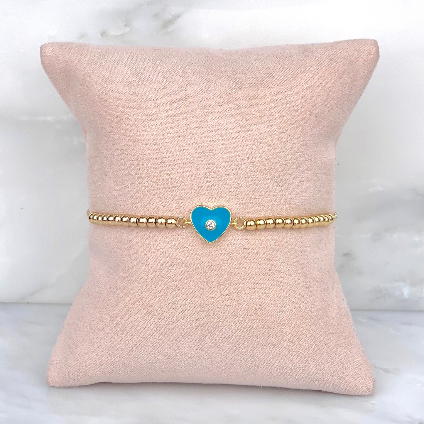 Pulsera Corazón Turquesa