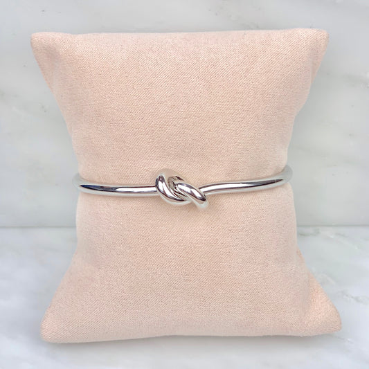 Brazalete Nudo Plateado