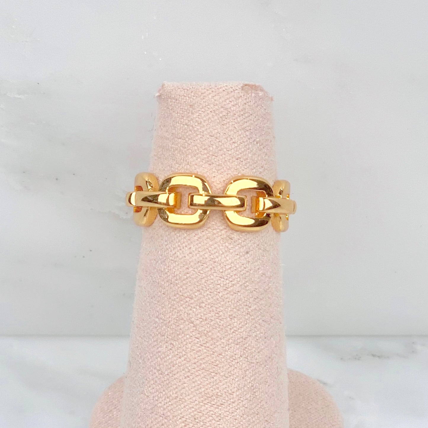 Anillo Eslabones Dorado