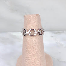 Cargar imagen en el visor de la galería, Anillo Eslabones Plateado
