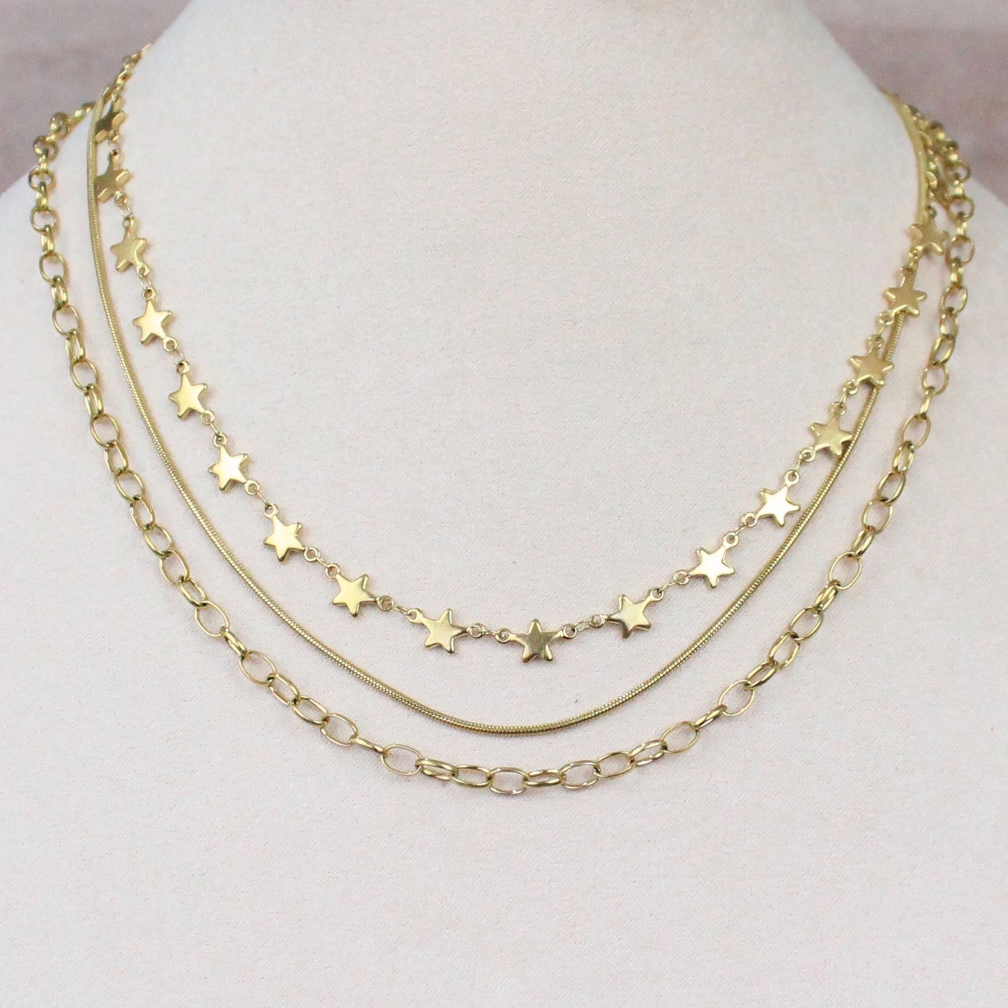 Collar Triple Estrellas