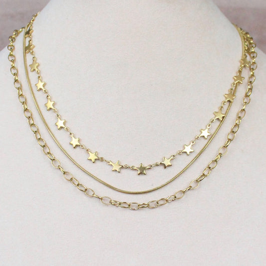 Collar Triple Estrellas