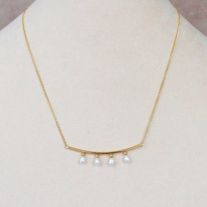 Collar cuatro perlas