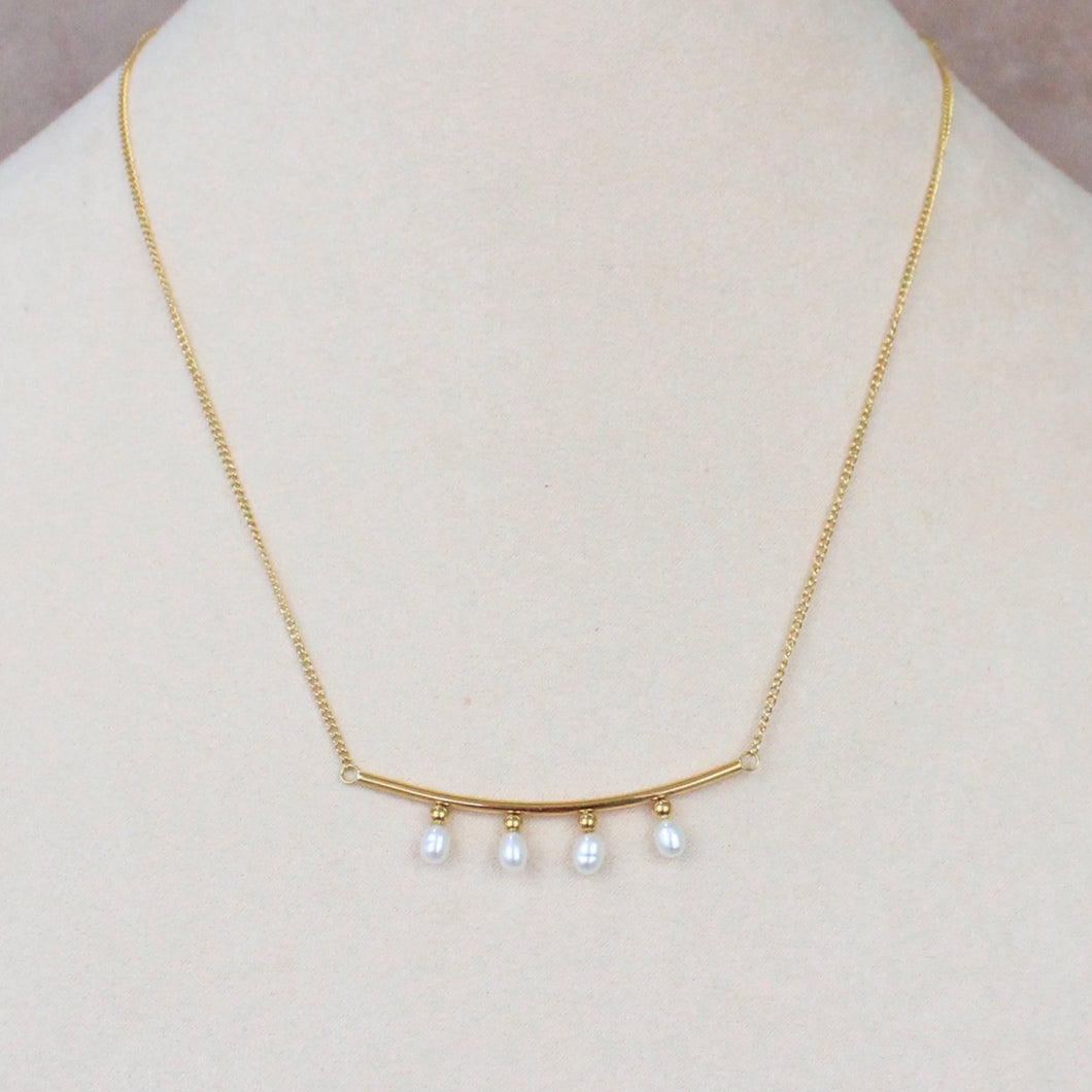 Collar cuatro perlas