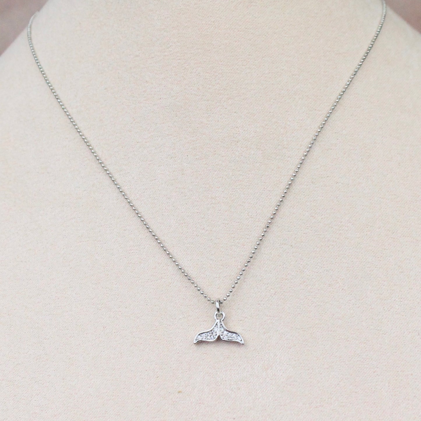 Collar Cola de Sirena plateado